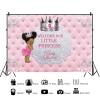 10x6.5ft Baby Shower Backdrop Pink Baby Girl Crown Photography Background Royal Princess Baby Shower Party Banner Decorations Supplies Photo Booth Props view 2