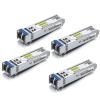 4 Pack of 0.5M LC to LC OS2 Fiber Patch Cable & 4 Pack of 1.25G SFP 1000Base-LX Transceiver view 2