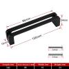 YEAHSO Black Zinc Alloy Furniture Closet Handle Solid Kitchen Cupboard Pulls Drawer Knobs Furniture Handle Hardware 1Pcs (Color : AB24-7) view 2