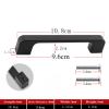 YEAHSO Cabinet Handles Suitcases Black Solid Aluminum Alloy Door Knobs and Kitchen Cupboard Pulls Drawer Furniture Hardware 1Pcs (Color : AB16-1) view 2