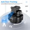 Soonpho M6 Auto Face Tracking Motorized Rotating Panoramic Tripod Head, Remote Control 360 Pan Tilt Head with Mobile Phone Clip for DSLR Cameras, Camcorders, Smartphones, Tripod view 2