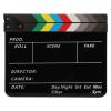 Colorful Acrylic Film Clap Board with Marker Slot, Black Back, Washable, Acrylic Material, for Film, TV Series, Studio view 1