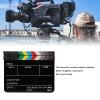 Colorful Acrylic Film Clap Board with Marker Slot, Black Back, Washable, Acrylic Material, for Film, TV Series, Studio view 4