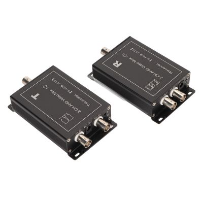 Video Multiplexer 2 Channel 400m Support AHD CVBS, Hot Swap Camera Video Multiplexer for Real Time , Long Distance and MultipleCompatibility