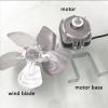 Freezer Kitchen Cabinet Cooling Fan Motor Flat Refrigeration Console Refrigerator Fan Motor Radiator Asynchronous Refrigeration Display Cabinet Accessories (Size : Metal Wind Blade Set) view 4