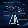 BIJOOT Astronomical Telescope Refractor Monocular Telescope, with Tripod for Adults & Beginner Bird Watching, Stargazing view 2