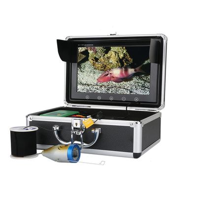 9 Inch LCD Monitor Fish Finder Hd Fishing Camera with Carrying Case Aluminum Alloy Cable Strong Load-Bearing Deep Waterproof for Ice Boat Fishing