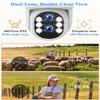 Security Camera System Outdoor Wireless for Home, ZHXINSD Dual Lens 6MP 10X Hybrid Zoom 360 Auto-Track 4 Cameras Set with 12.5" Monitor, 2.4/5G 10CH 4K NVR 24/7 Record Two-Way Audio Indoor 1TB HDD view 2