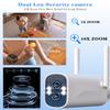 ZHXINSD [Dual Lens 2K+2K&10X Zoom] Home Wireless Security Camera System with 12.5" LCD Monitor Outdoor, 10CH Kit 4PCS House WiFi Camera 1TB HDD view 2