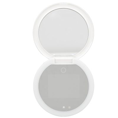 Compact Mirror with Testing, Cosmetic Testing, Dual Sided Mirror, Intelligent Lighting