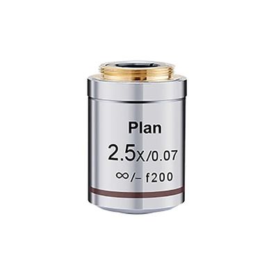 Laboratory Microscope Accessories achromatic Objective Lens PL-L 2.5X 5X 10X 20X 40X 50X 60X 80X 100X Working Distance 20.2 mm/RMS Flat Field Infinity System (Color : 2.5X)