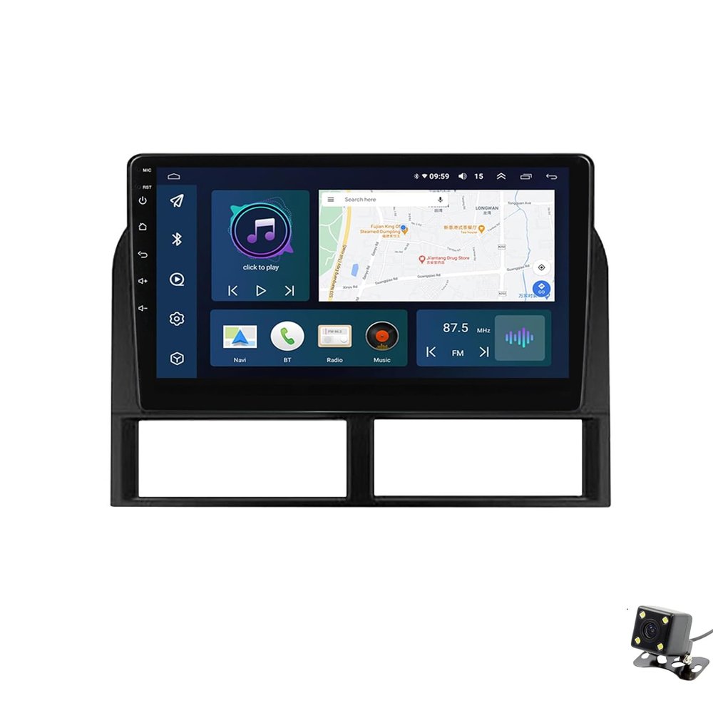 ADMLZQQ Double Din Car Stereo Multimedia with Bluetooth and 9" Touchscreen Android 11 for Jeep Grand Cherokee 1999-2005,with GPS/Car-Play Android/SWC/Backup Camera/Mirror Link/4G WiFi,Y3 4+64g