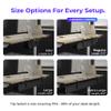 Ascrono Original No Drill Under Desk Cable Management Tray 27.3" - Premium Black Fabric Cable Management Under Desk - Clamp/Screw Mount Cord Organizer - Supports Upto 66lbs view 4