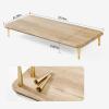 CRAFT KITTIES Wood Monitor Stand Riser -Desk Stand Wood for Computer/Laptop/TV Printer - Monitor Arms & Stands Desk Riser for Office Organizers -Desktop Workspace (M03-560F-43BR1-US) view 2