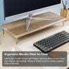 CRAFT KITTIES Wood Monitor Stand Riser -Desk Stand Wood for Computer/Laptop/TV Printer - Monitor Arms & Stands Desk Riser for Office Organizers -Desktop Workspace (M03-560F-43BR1-US) view 3