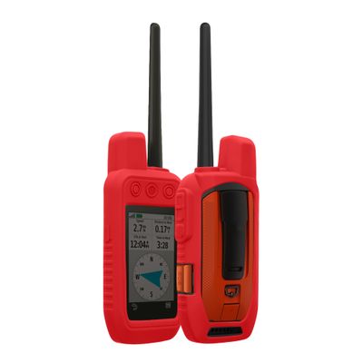 kwmobile Case Compatible with Garmin Alpha 200i / Alpha 300i - GPS Handset Navigation System Soft Silicone Skin Protective Cover - Red