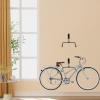 Alipis Bike Hanger Wall Mount Bicycle Hook Metal Bike Hooks Bike Pulley Storage Cycling Bike Hook Heavy Duty Bicycle Rack Bicycle Hangers Bicycle Hanger for Road Bicycle Hooks for Hanging view 2