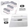 IWOWHERO 4pcs Plastic Shims Plastic Washers Toilet Lid Lifter Toilet Seat Bumper Pads Seat Cushioning Pads Washer Cushion Gasket Floor Mat Non-Slip Plug view 4