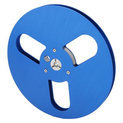 Empty Reel,1/4 7 Inch Empty Tape Reel 3 Holes Universal Open Reel Sound Tape Empty Reel Aluminum Take Up Reel to Reel Long Play Analog Recording Tape Opening Machine Part Takeup Reel(Blue)
