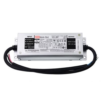 Mean Well ELG 75W 24V 3.15A LED Driver3 Wire Input ELG-75-24DA-3Y Switching Power Supply Converter Transformer with IP67, PFC Function, DALI, Metal Case