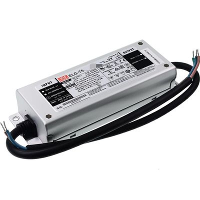 Mean Well ELG 75W 35-71V 1050mA LED Driver ELG-75-C1050AB Switching Power Supply Transformer with IP67, PFC Function, Constant Voltage/Current, 3 in 1 Dimming