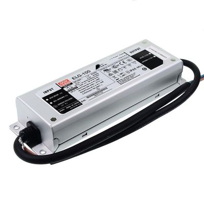 Mean Well ELG 100W 42V 2.28A LED Driver ELG-100-42A Switching Power Supply Converter Transformer with IP65, PFC Function, Metal Case, Constant Voltage/Current