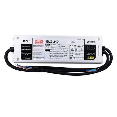 Mean Well ELG 240W 86-117V 1400mA LED Driver ELG-240-C1400A Switching Power Supply Converter Transformer with IP65, PFC Function, Constant Voltage/Current