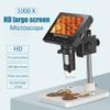 BUTXET 4.3" LCD 1000x Digital Microscope, 1080P Video Microscope with 8 Adjustable LED Lights, PC View, Windows/Mac OS Compatible, SD Card Includes (Color : Plastic Holder) view 2