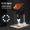 BUTXET 4.3" LCD 1000x Digital Microscope, 1080P Video Microscope with 8 Adjustable LED Lights, PC View, Windows/Mac OS Compatible, SD Card Includes (Color : Plastic Holder) view 3