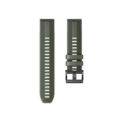 QuickFit 22mm Watch Band fit For Garmin MARQ Gen 2/Epix Silicone Strap fit For Garmin Approach S70 47mm/Forerunner 965 955 Bracelet (Color : Style 1 Army Green, Size : For Forerunner 955)
