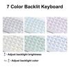 Keyboard Case for Lenovo Tab M10 Plus (3rd Gen) 10.6 Inch 2022, 7 Color Backlit Bluetooth Keyboard with Mouse,Pink view 4