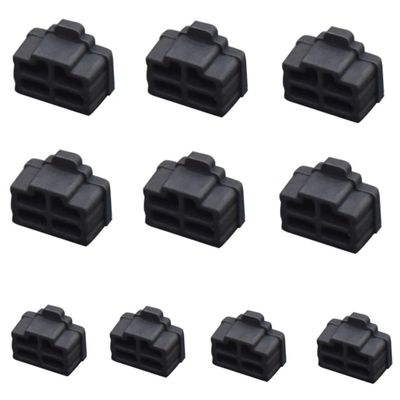 FirSea 10Pcs Ethernet Dust Cover, RJ45 Anti-Dust Silicone Plugs Protector Stopper Cap for Female Port Protector/Blocker, Port Protector for Switch, Router, Media Converters