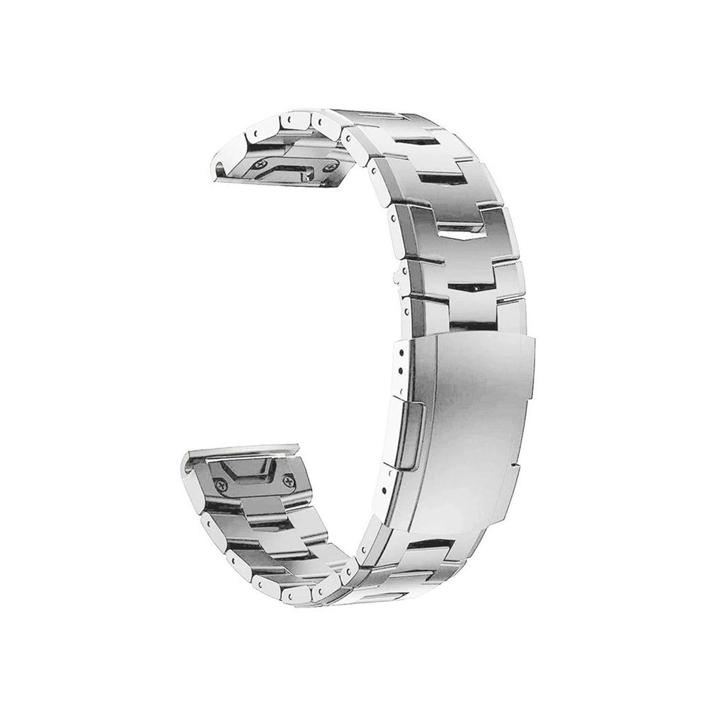 Titanium Watch Band QuickFit 26mm fit For Garmin Fenix 7X 7 6 6X Pro 5X Plus Mk2 Metal Strap 22mm Epix Gen 2 MARQ 955 D2 G1 Bracelet (Color : Silver, Size : QuickFit 26mm)