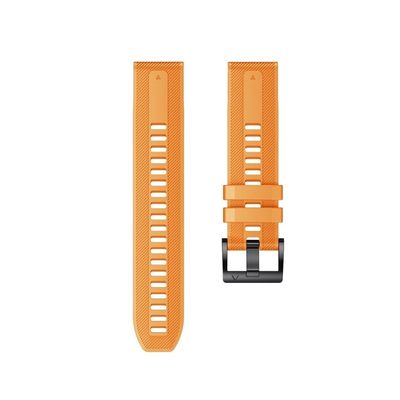 QuickFit 22mm Watch Band fit For Garmin MARQ Gen 2/Epix Silicone Strap fit For Garmin Approach S70 47mm/Forerunner 965 955 Bracelet (Color : Style 1 Orange, Size : For Garmin Epix Gen2)