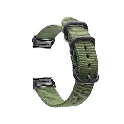 22 26MM Nylon Watch Band Wrist Straps fit For Garmin Fenix 6X 6 Pro 7X 7 Easyfit Wristbands Fenix 5 5X Plus Epix Smartwatch Bracelet (Color : Nylo 01, Size : 26mm Fenix 5X 5XPlus)