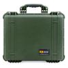 ColorCase Pelican 1550 Case OD Green - Medium Size Waterproof Case with Pick & Pluck Foam Set & Convoluted Lid Foam - OD Green Handles & Latches view 3