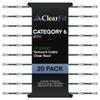 ClearFit Slim 20 Pack - 3ft Cat6 28AWG Ethernet Patch Cable, Network, Clear Boot, Cat 6 Internet, Data Center Rated, Green, 3 Foot, by UNC Group view 1