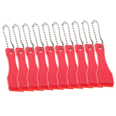 Anneome 10pcs Scratch Off Ticket Tool Ticket Scratcher Keychain Tool Label Scraper Tool