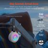 HyperGear Wireless Bluetooth Headphones + Loud HD Stereo Sound Speaker Over-Ear Noise-Isolating Fit Headset with Built-in Mic [LED Light Up Earphones + Speaker] Beige view 3