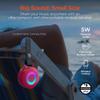 HyperGear Wireless Bluetooth Headphones + Loud HD Stereo Sound Speaker Over-Ear Noise-Isolating Fit Headset with Built-in Mic [LED Light Up Earphones + Speaker] Red view 3
