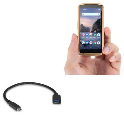 BoxWave Cable Compatible with Cubot Pocket - USB Expansion Adapter, Add USB Connected Hardware to Your Phone