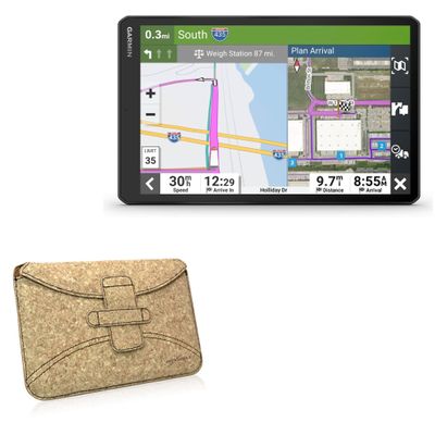 BoxWave Case Compatible with Garmin dezl OTR710 (7 in) - Quorky Pouch, Durable, Lightweight Cork Envelope Sleeve Cover