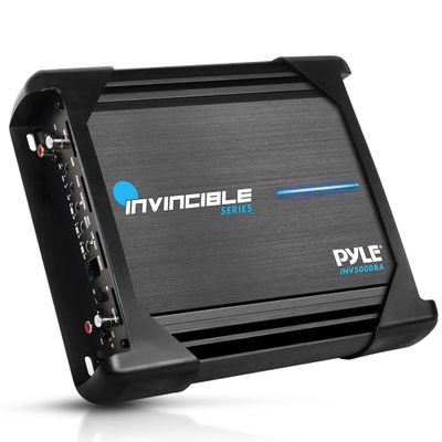 Pyle 9 Class D Mosfet Amplifier - Invincible Series Monoblock Amp, 1 Channel 1000 Watts Max, Mosfet PWM Power Supply, High-Current Dual Discrete Drive Stages, Wireless BT Audio Interface