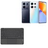 BoxWave Keyboard Compatible with Infinix Note 30 VIP - SlimKeys Bluetooth Keyboard with Trackpad, Portable Slim TouchPad - Jet Black view 1