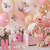 Kigeli 20 Pcs Giant Butterfly Party Decorations 4 Sizes Butterfly 3D Centerpieces Gold Wall Decor Paper Cutouts for Girl Baby Shower Wedding Party Room(Gold and Purple) view 4