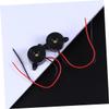 Hemobllo 6pcs Piezoelectric Buzzer Alarm Electronic Buzzer 24v 85db Industrial Use Wires Black Abs Piezo view 2