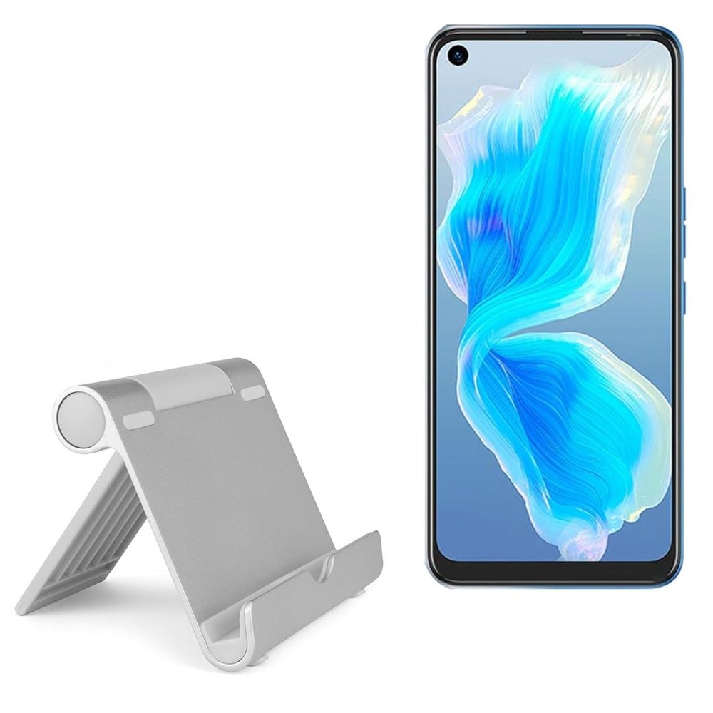 BoxWave Stand and Mount Compatible with Tecno Camon 18i - VersaView Aluminum Stand, Portable, Multi Angle Viewing Sturdy