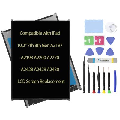 Daplinno LCD Screen Replacement Compatible with iPad 10.2 7th 8th Gen A2197 A2198 A2200 A2270 A2428 A2429 A2430 Display LCD Screen Replacement Assembly Panel Premium Repair Kit