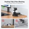 NTONPOWER Compact Surge Protector Power Strip Tower, 1080J Surge Protector Tower, 12 AC Outlets 4 USB(2 USB C), 13A/1625W Overload Protection, 5ft Extension Cord Tower Power Strip for Office Home Dorm view 2