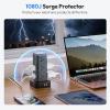 NTONPOWER Compact Surge Protector Power Strip Tower, 1080J Surge Protector Tower, 12 AC Outlets 4 USB(2 USB C), 13A/1625W Overload Protection, 5ft Extension Cord Tower Power Strip for Office Home Dorm view 4
